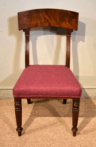 Set of six Regency period mahogany dining chairs