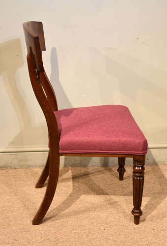 Set of six Regency period mahogany dining chairs