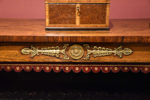 Regency period rosewood open bookcase