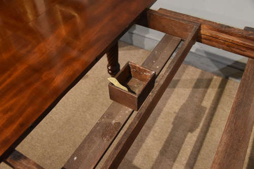 Regency period mahogany rope twist dining table