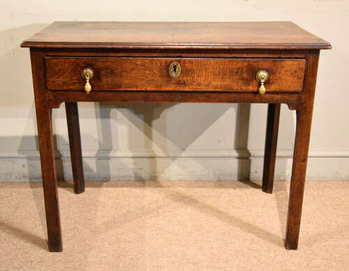18th century oak side table