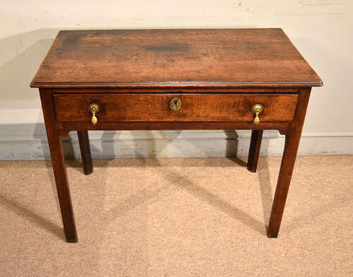 18th century oak side table