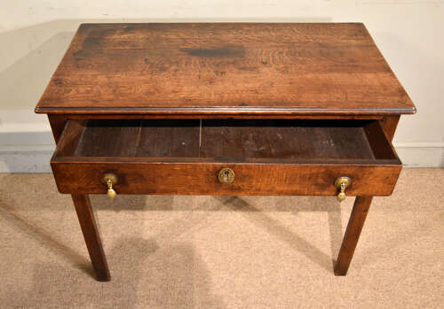 18th century oak side table