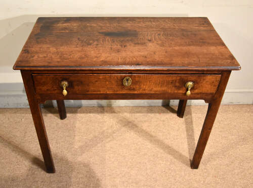 18th century oak side table