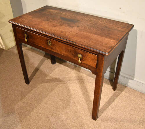 18th century oak side table