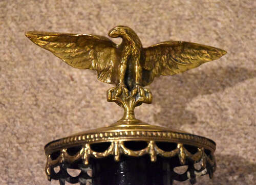 19th century brass converted carriage lamps