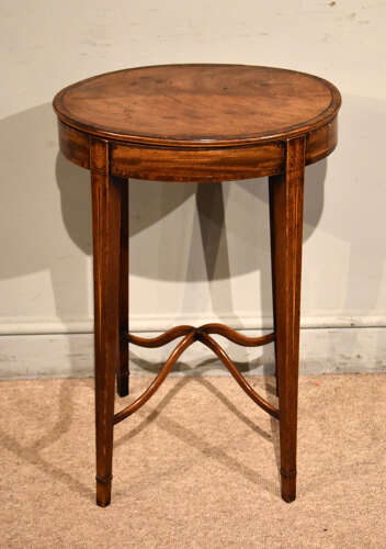 18th century mahogany oval work table