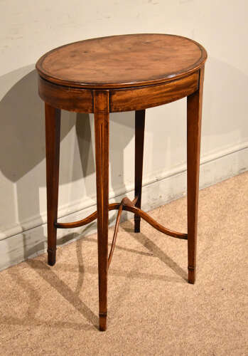 18th century mahogany oval work table