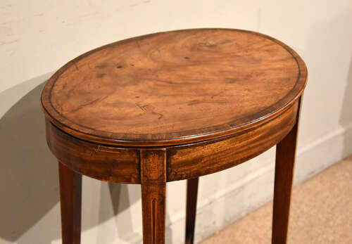 18th century mahogany oval work table