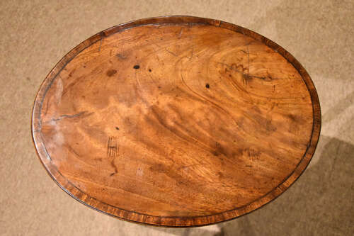18th century mahogany oval work table