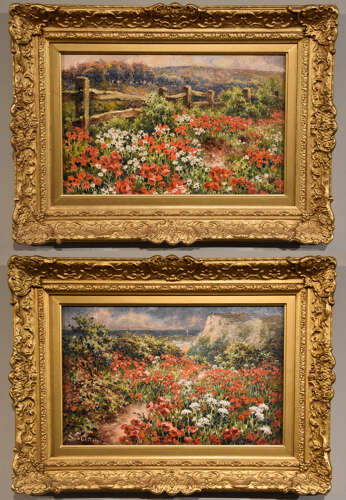 Oil Painting Pair by Sidney Shelton 