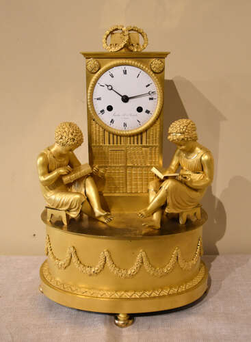 French empire ormolu mantel clock