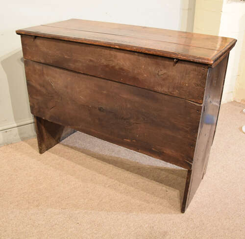17th century oak six plank coffer