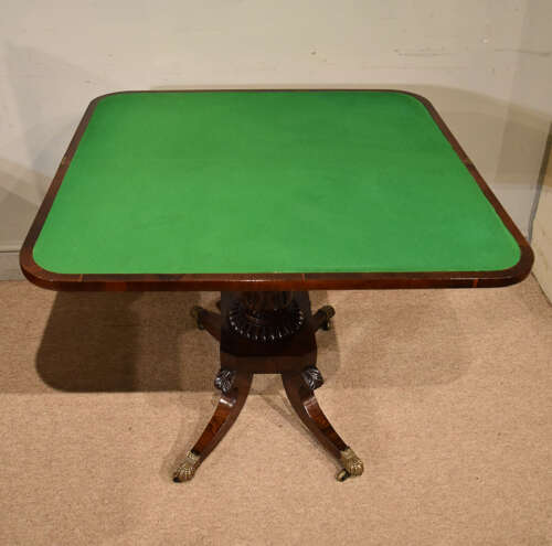 Regency rosewood games table