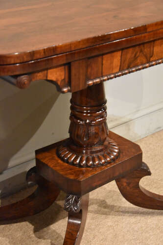 Regency rosewood games table