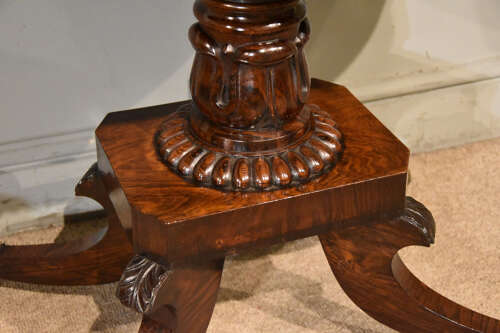 Regency rosewood games table