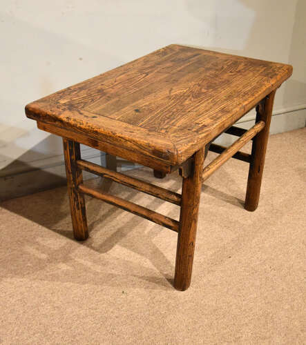 19th century Chinese elm coffee table