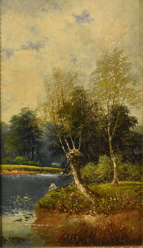 Oil Painting Pair by George Harris 