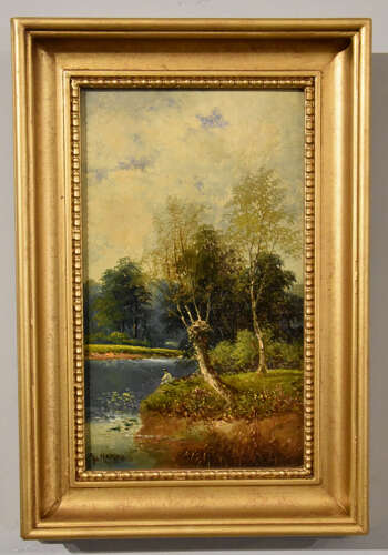 Oil Painting Pair by George Harris 