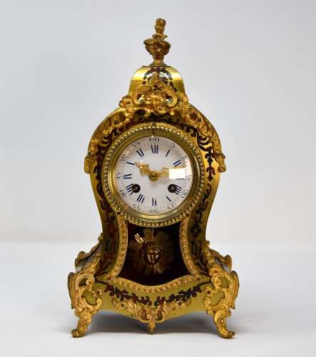 A French boulle mantle clock