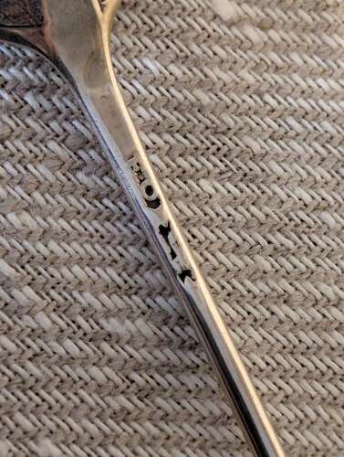 Silver moat spoon by Elizabeth Oldfield
