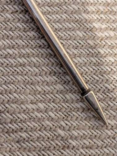 Silver moat spoon by Elizabeth Oldfield