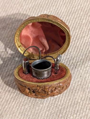 Mid 19th century Walnut Etui
