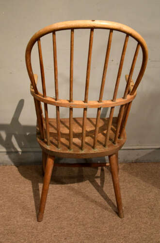 19th century ash stick back Windsor armchair