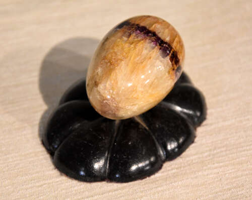 19th century Blue John egg desk weight