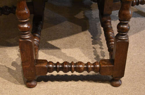 Large 17th century oak gate-leg table