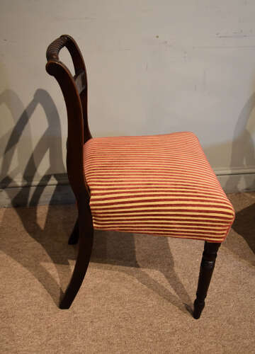 Set of eight Regency rope-back dining chairs