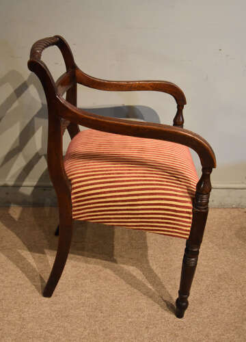 Set of eight Regency rope-back dining chairs