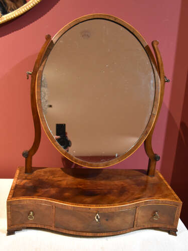 George III serpentine dressing mirror