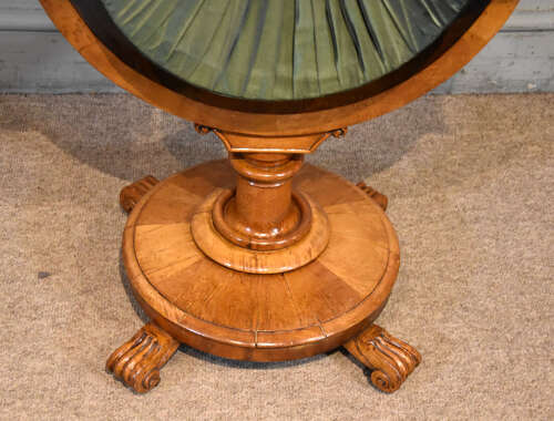 Regency maple sewing and games table