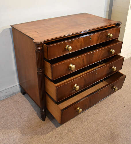 Regency period mahogany chest of drawers