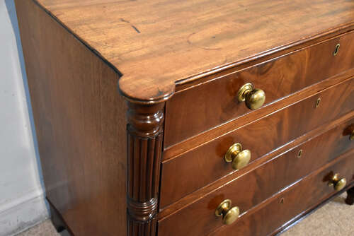 Regency period mahogany chest of drawers