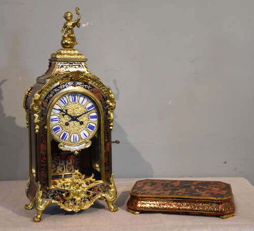 A good Boulle mantel clock