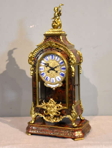 A good Boulle mantel clock