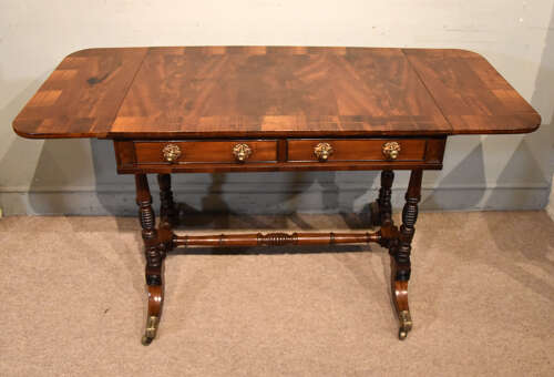 Regency flame mahogany sofa table