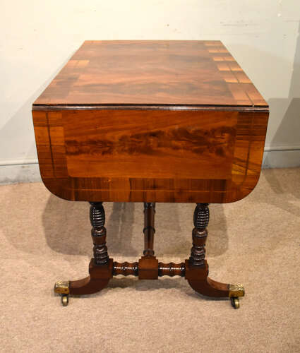 Regency flame mahogany sofa table