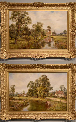Oil Painting Pair by Henry Cooper 