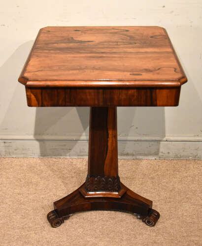 William IV Rosewood square top table