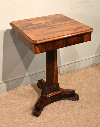 William IV Rosewood square top table