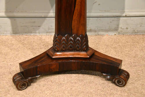 William IV Rosewood square top table