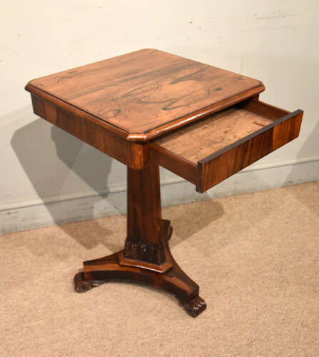 William IV Rosewood square top table