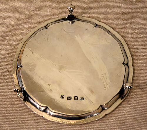 Fine silver tray by John Schofield London 1779
